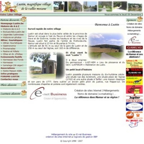 Premier site de Lustin.be