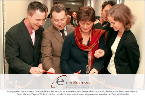 Inauguration d'E-net Business