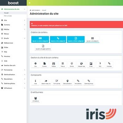 Invention du CMS Iris